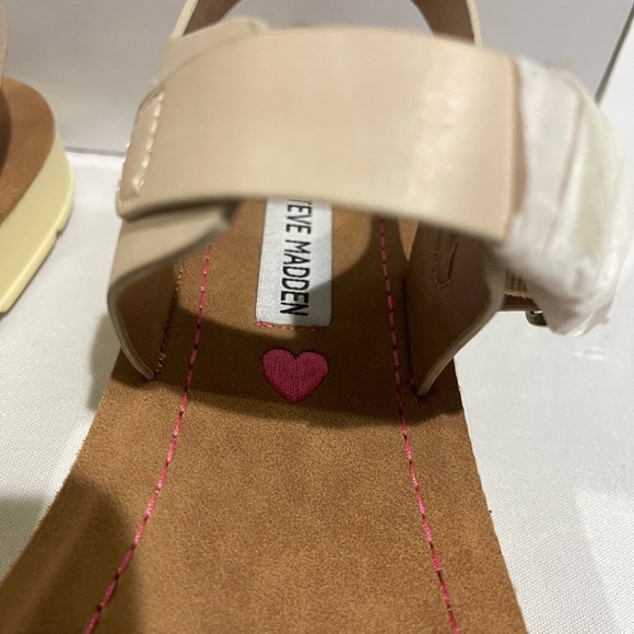 Steve Madden Jprobler Footbed Sandal Big Girl Size 5 - Picture 8 of 9